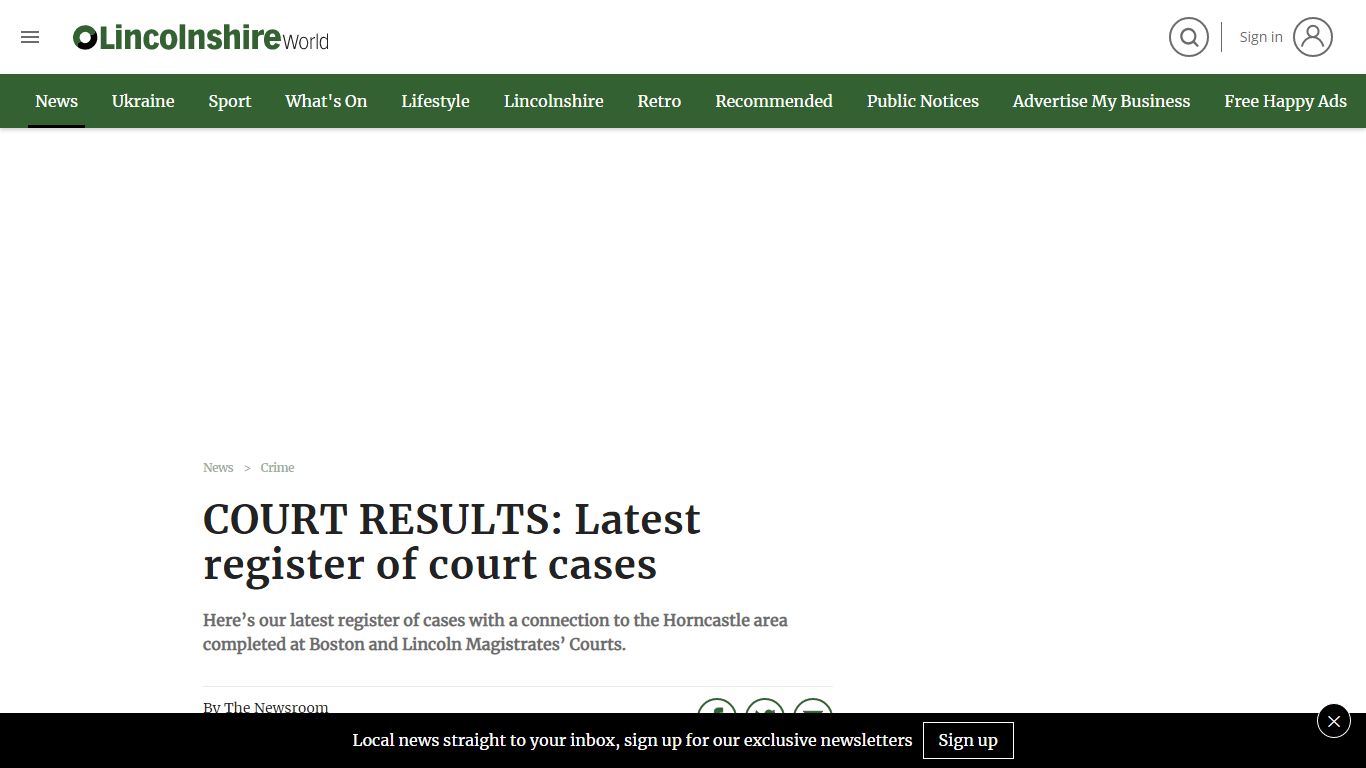 COURT RESULTS: Latest register of court cases - LincolnshireWorld