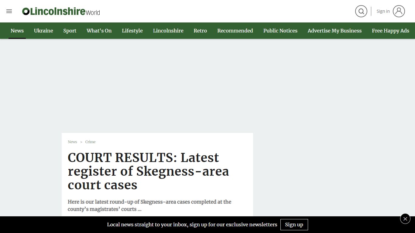 COURT RESULTS: Latest register of Skegness-area court cases
